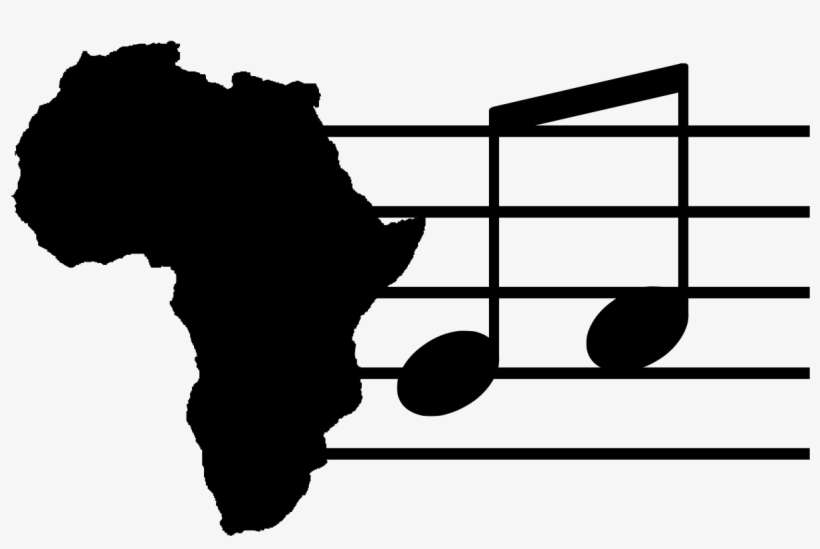 Africa Music Zp 8th Notes Staff - Africa Map, transparent png download