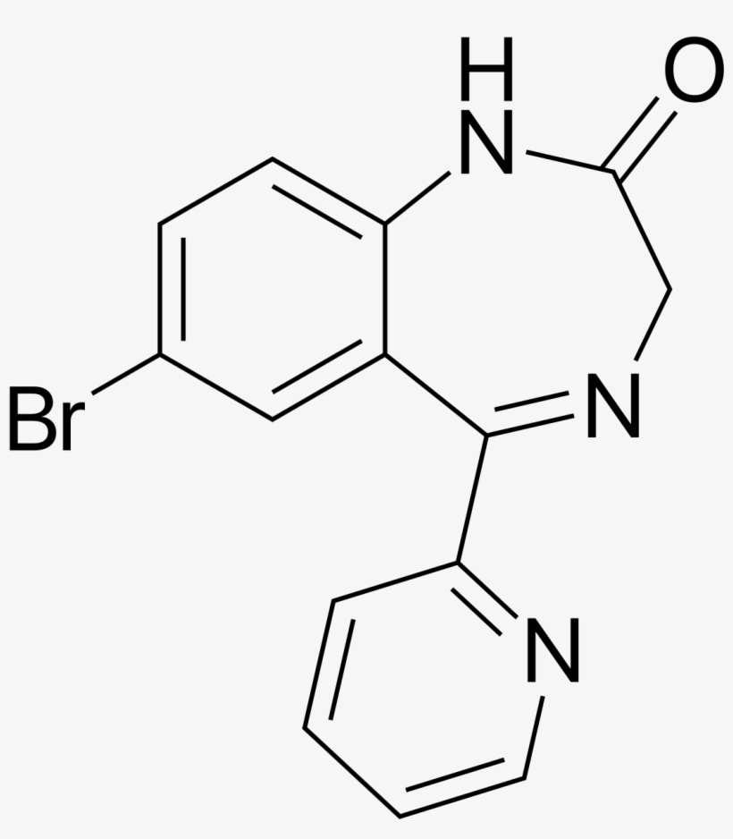 N Desmethyldiazepam Structure, transparent png download