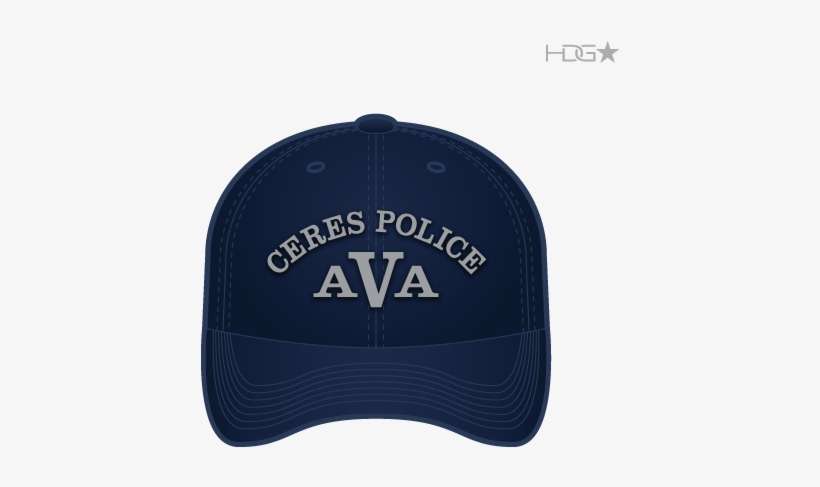 Ceres Police Department Ava Dark Navy Flexfit® Hat - Police K9 Ball Cap, transparent png download
