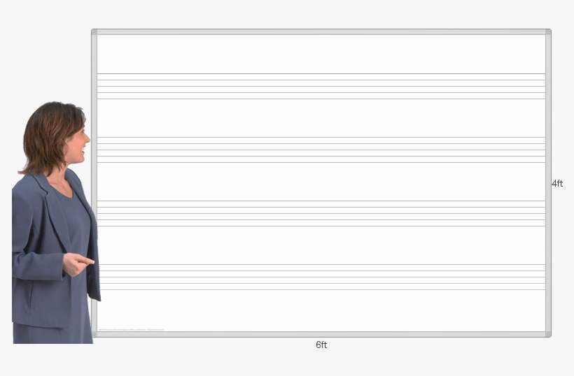Music Staff Steel Dry Erase Board Whiteboard PNG Image
