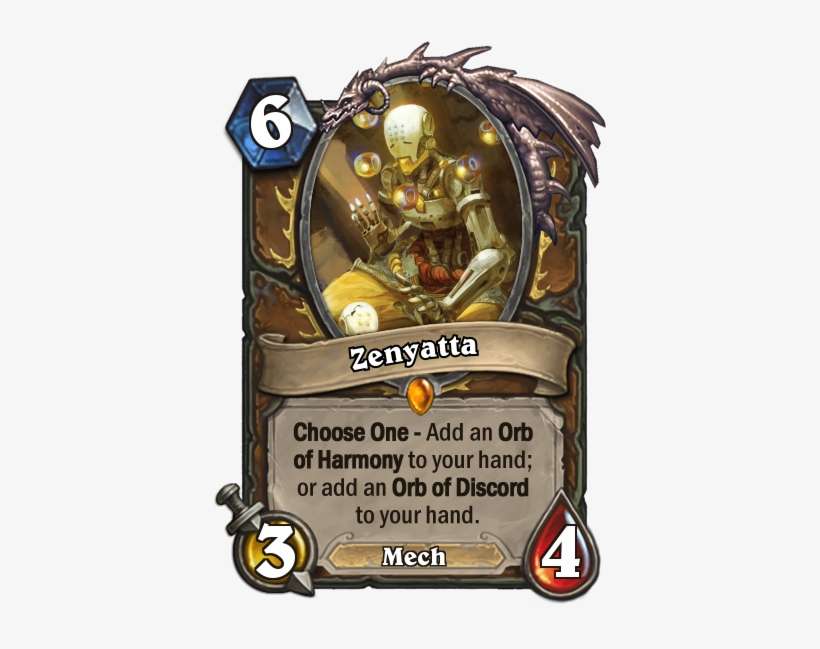 Zenyatta [6] [legendary Druid Minion] Choose One - Hearthstone Prince Taldaram, transparent png download