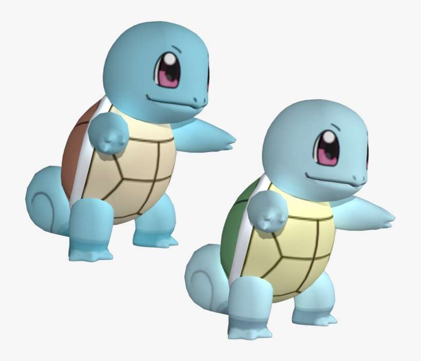 Download Zip Archive - Squirtle 3d Model, transparent png download
