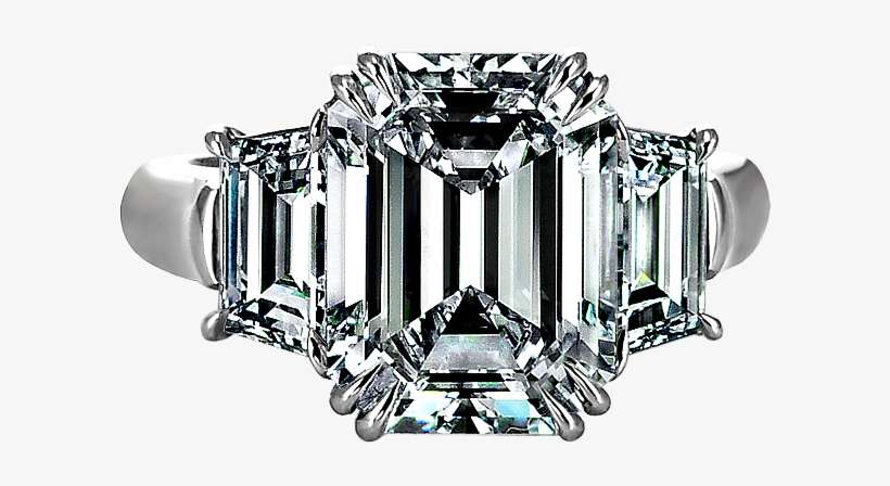Click To Zoom - Double Claw Prong Setting Emerald, transparent png download