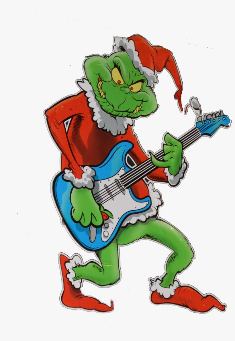 Grinch Png Transparent - Grinch Guitar, transparent png download