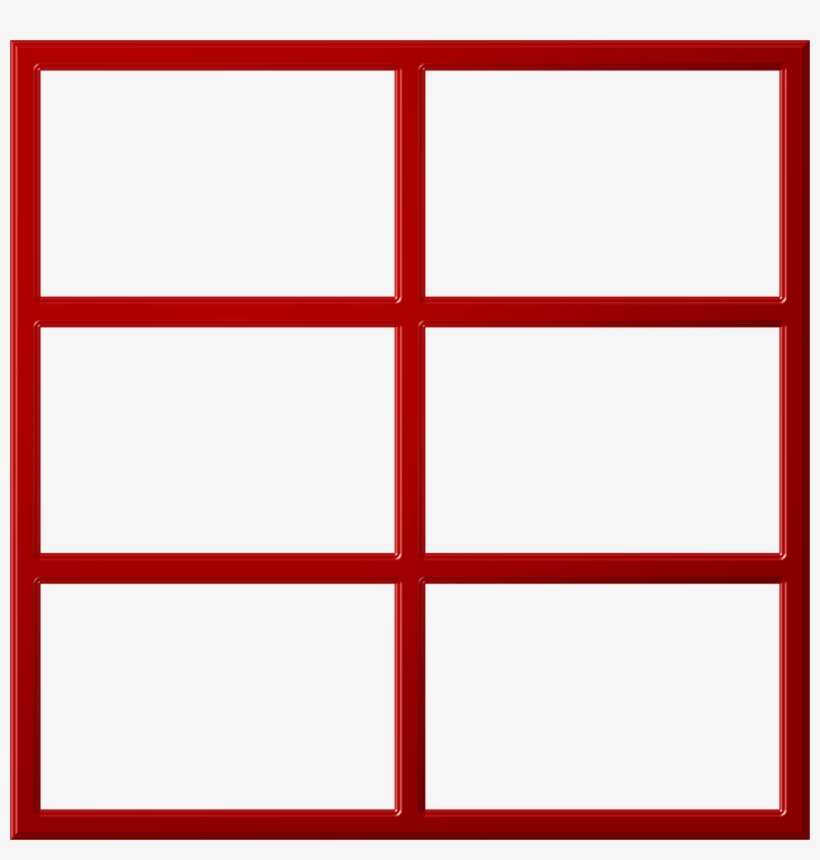 Red Frame Window - กรอบ เส้น สี แดง, transparent png download