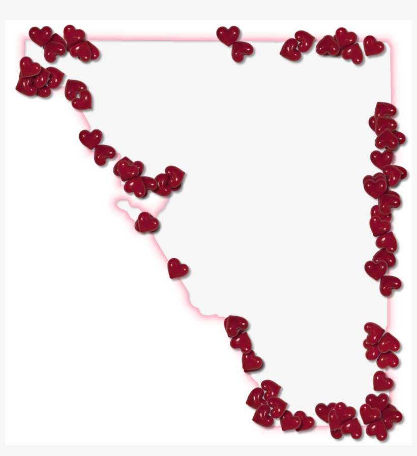 A Map Of Osceola With A Pink Glow Outline And Randomly - Map, transparent png download