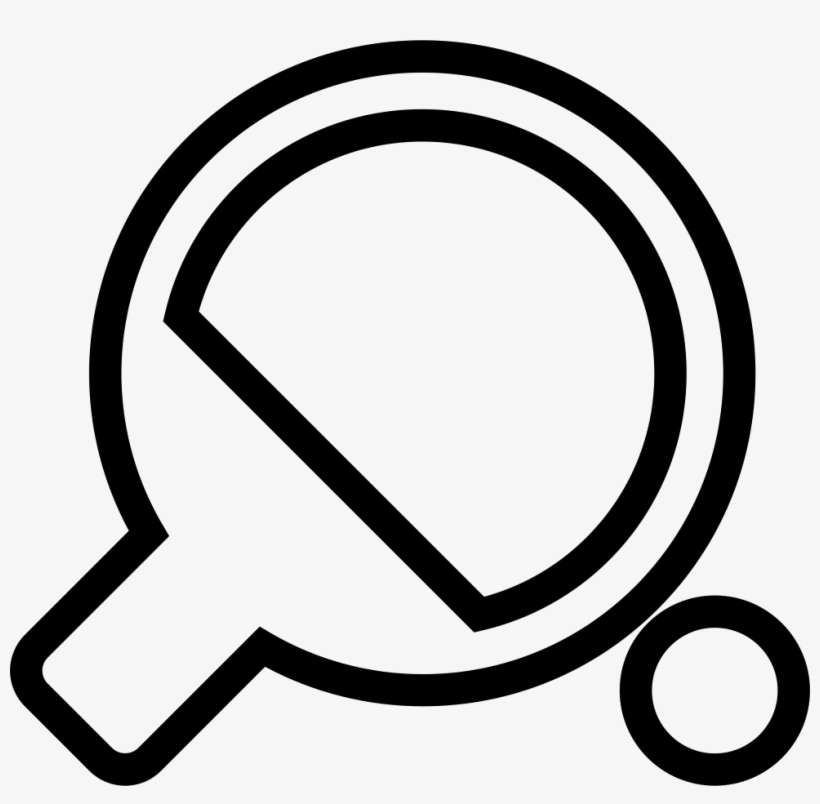 Table Tennis Racket And Ping Pong Ball Comments - Table Tennis, transparent png download