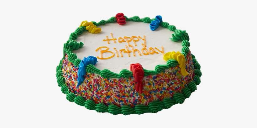 Birthday Sprinkle Cake - Cake, transparent png download