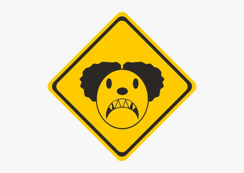 Clowns,horror - Fork In The Road Sign Png, transparent png download
