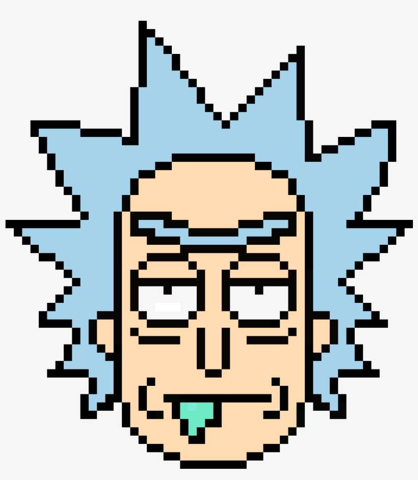 Rick Sanchez - Rick And Morty Pixel Art, transparent png download