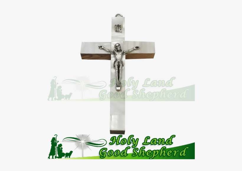 Olive Wood Cross Mother Of Pearl - Mother Of Pearl The Holy Land, transparent png download