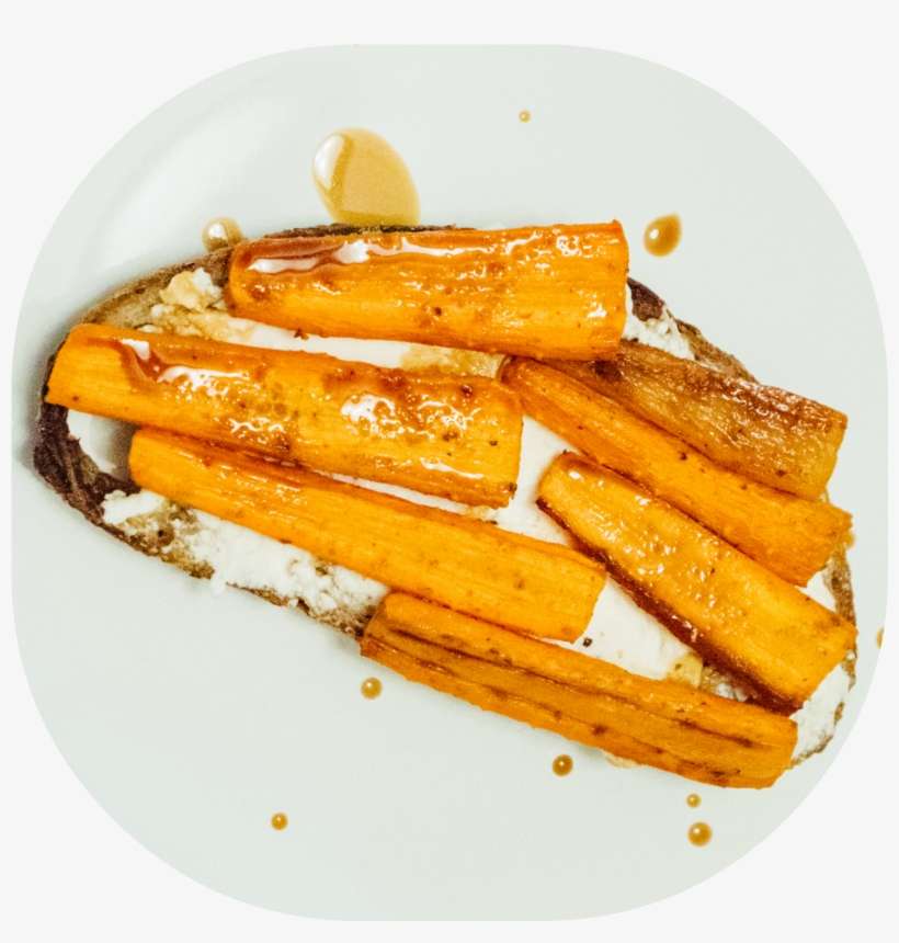 Cumin-roasted Carrots With Goat Cheese And Balsamic - Roasting, transparent png download