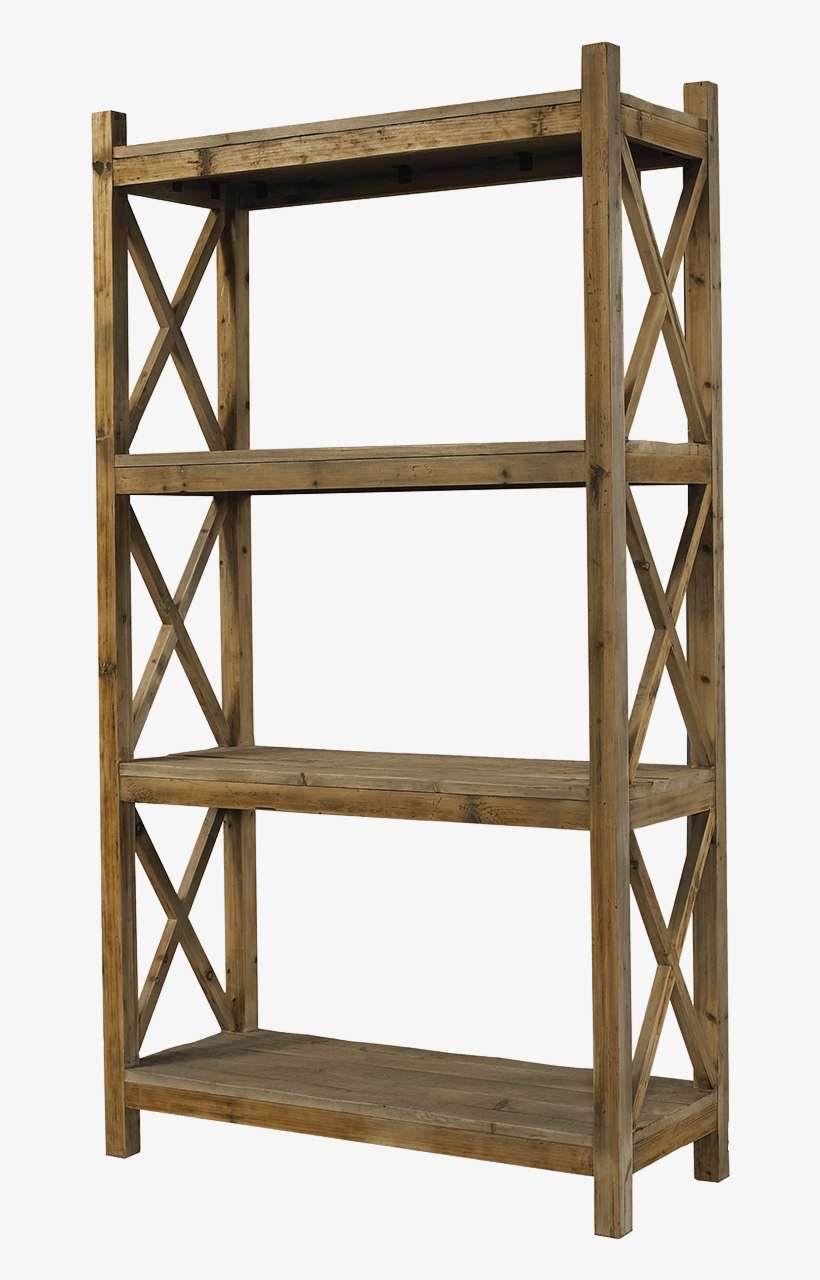 3-shelf Bookcase In Natural Finish, transparent png download