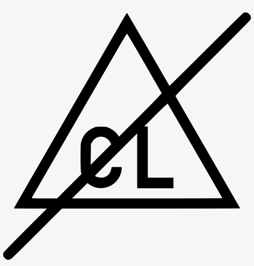 Non Chlorine Bleach Comments Do Not Bleach Icon PNG Image