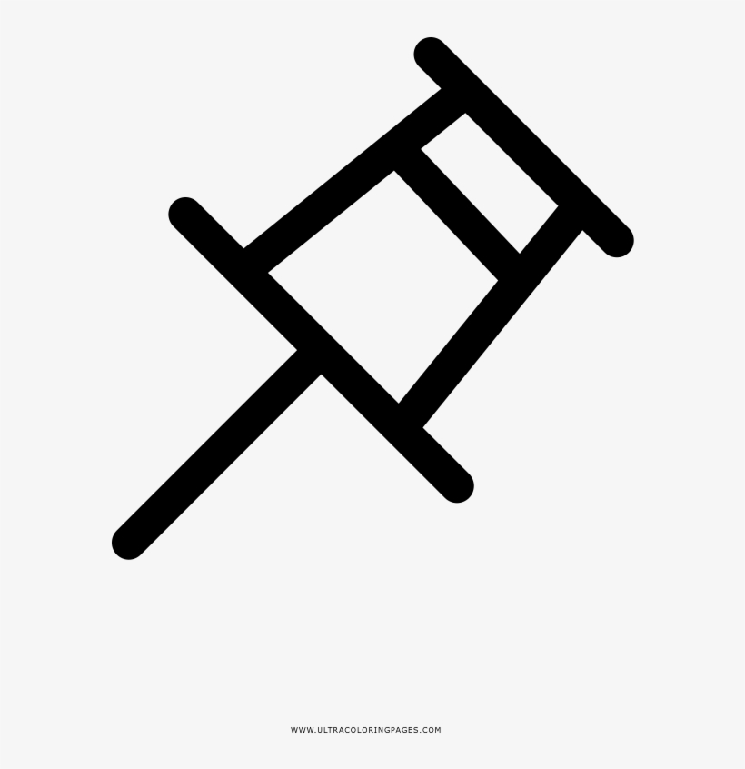 Thumb Tack Coloring Page - Drugs Icon Png, transparent png download