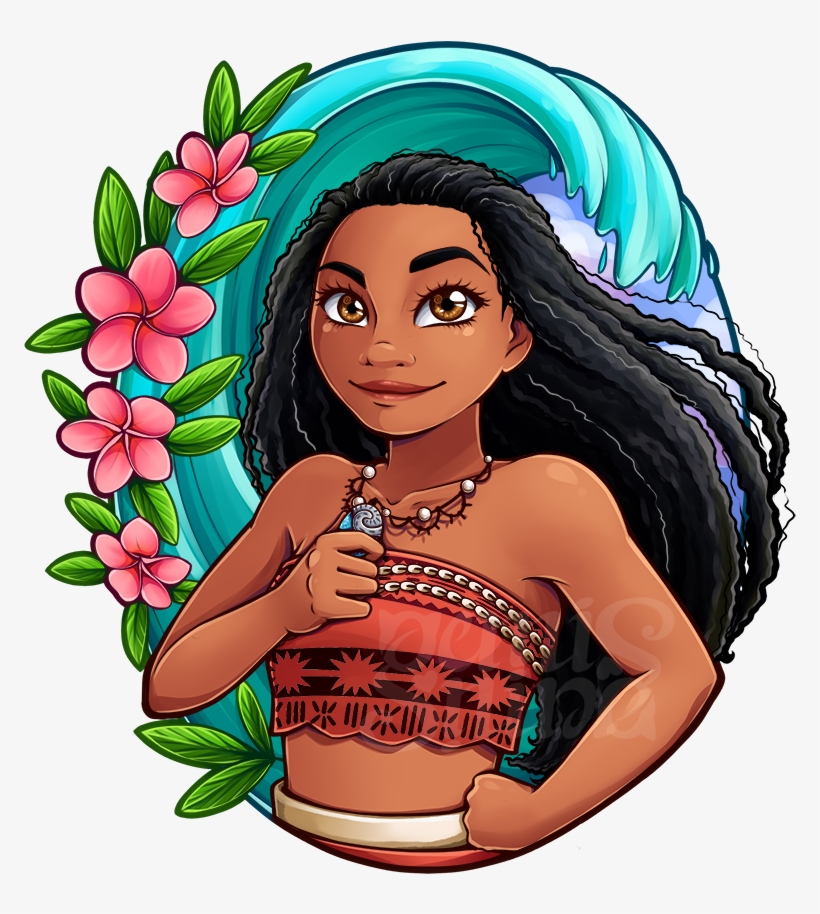 Picture Royalty Free Stock Framed By Geminine Nyan - Moana Drawing, transparent png download