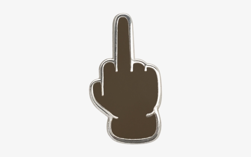 Middle Finger Emoji Pin - Emoji, transparent png download