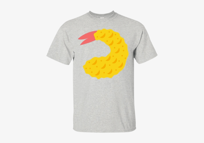 Fried Shrimp Emoji T Shirt Calamari Squ - T-shirt, transparent png download