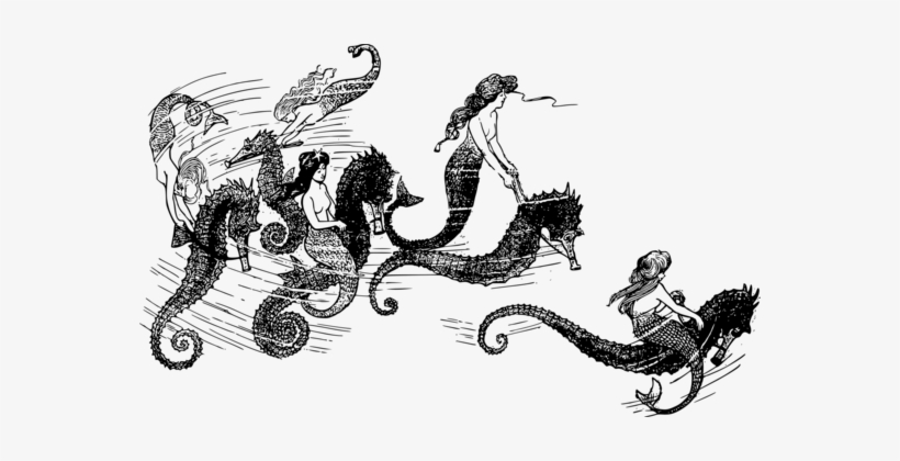 Seahorse Fukiu Animal Mermaid - Mythical Seahorse, transparent png download