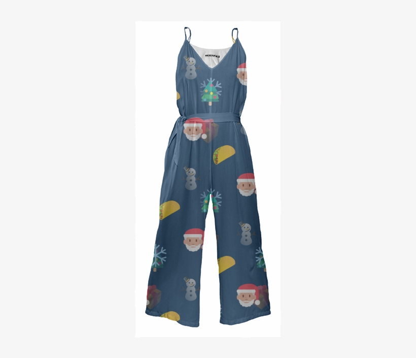 Christmas Taco Emoji Jumpsuit $178 - One-piece Garment, transparent png download