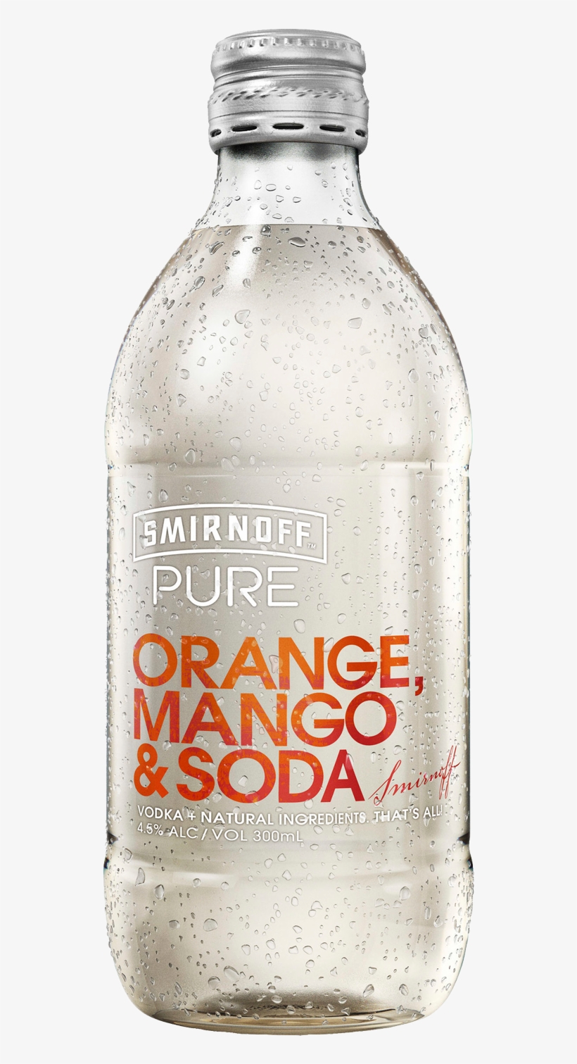 Smirnoff Pure Orange, Mango & Soda 300ml - Smirnoff Pure Passionfruit Lime & Soda 300ml, transparent png download