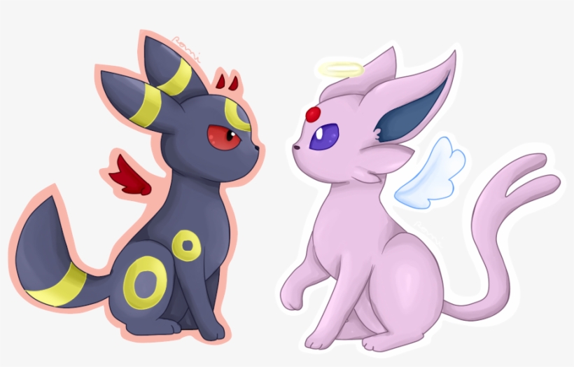 Umbreon And Espeon - Umbreon And Espeon Png, transparent png download