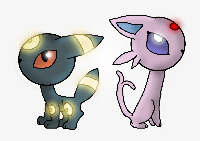 Umbreon And Espeon - Umbreon, transparent png download