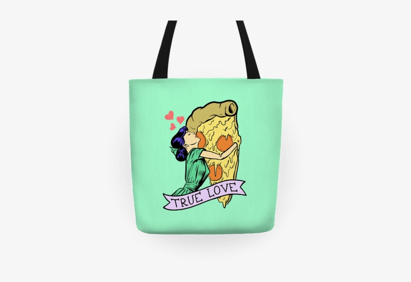 True Love Comics And Pizza Tote - True Love Pizza, transparent png download