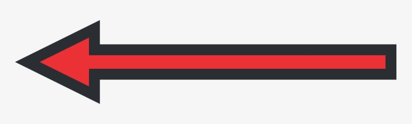 Zona Para Que Escribas Las Instrucciones Del Programa - Flecha A La Izquierda Roja, transparent png download