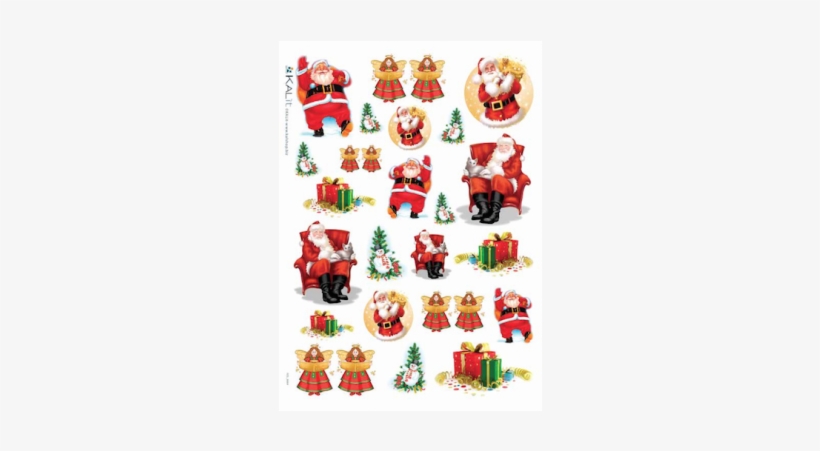Decoupage Paper 40 Gsm 32 X 45 Cm - Sticker Mural Père Noel Dimensions