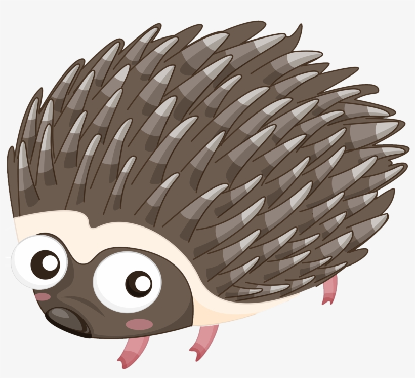 Cartoon Porcupine Illustration A Transprent Png Free - Porkipine Cartoon, transparent png download