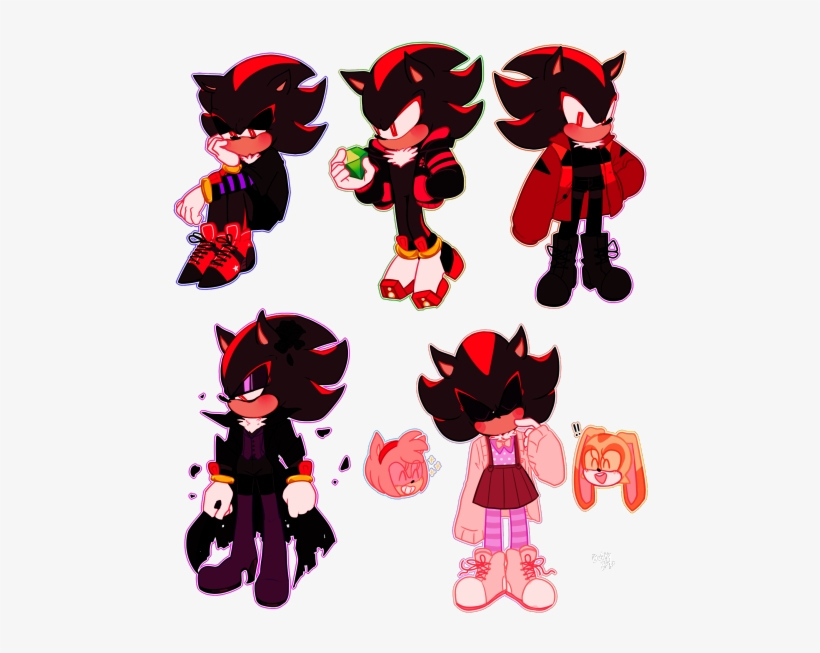 Shadow Is Fashionable, Too - Sonic The Hedgehog Outfits, transparent png download
