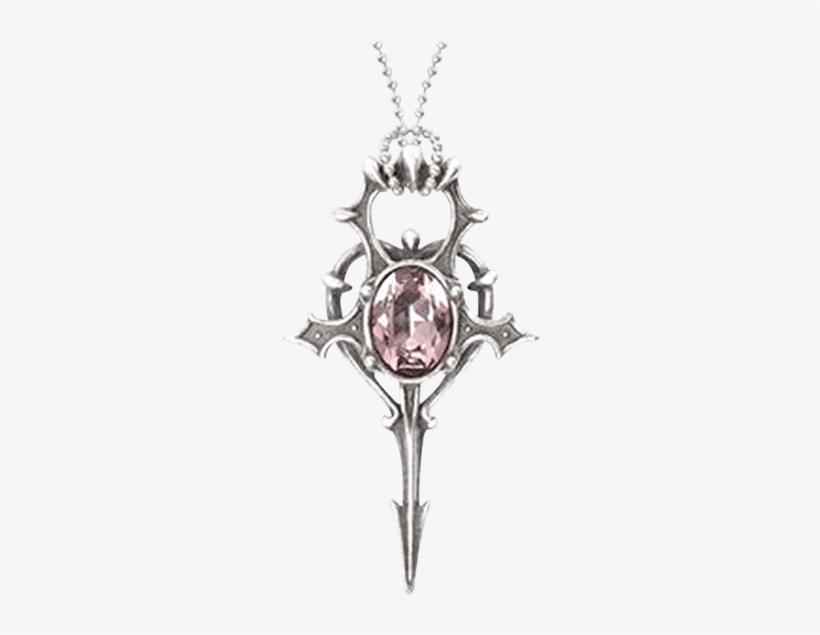 Gothic Amethyst Ankh Necklace - Alchemy Gothic Elizabethan Necklace, transparent png download