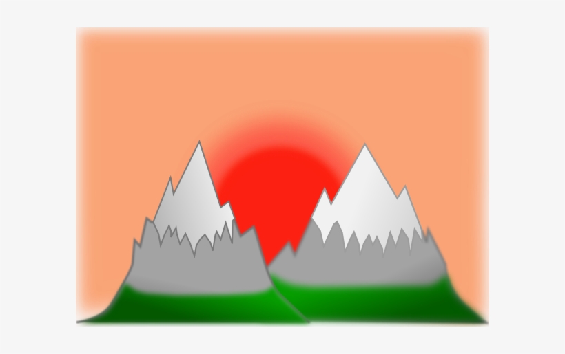 Computer Icons Mountain Sunset Graphic Arts Download - Mountain Clip Art, transparent png download
