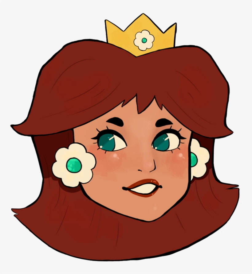 Daisy Head By Markclyde On Deviantart - Princess Daisy Head Png, transparent png download