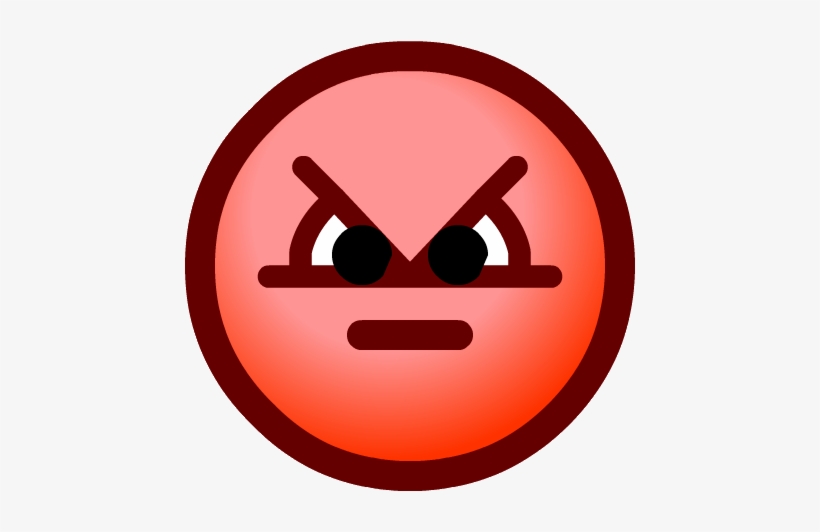 Mad Face - Club Penguin Emoticons, transparent png download