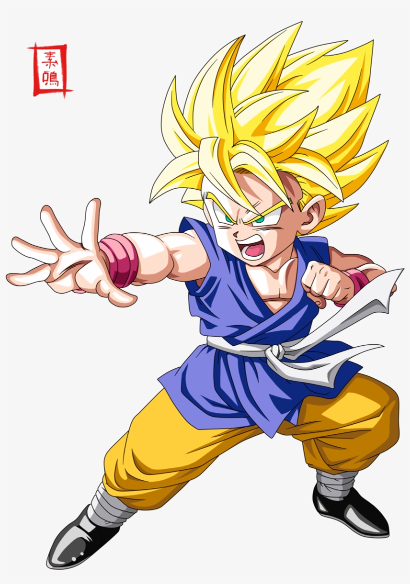 Desenhos, Curtidas, Moldura, Goku Criança, Dragon Ball - Gt Son Goku Ssj, transparent png download