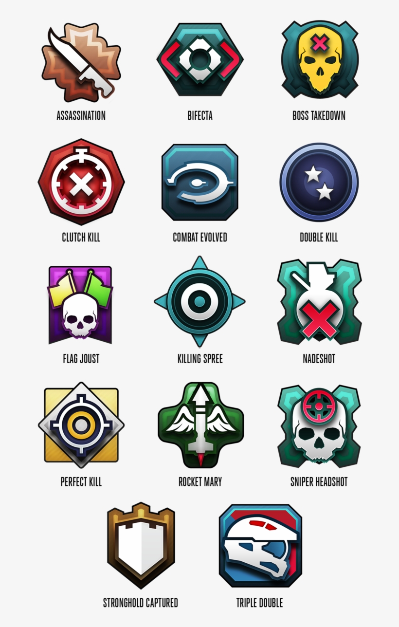 2952209-medals - Halo 5 Double Kill Medal, transparent png download