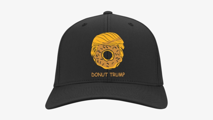 Donut Trump C813 Port Authority Flex Fit Twill Baseball - Donut Trump Stc19 Sport-tek Flat Bill High-profile, transparent png download
