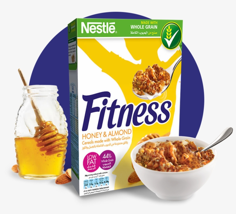 Nestlé® Fitness® Honey & Almond Breakfast Cereal - Nestle Fitness, transparent png download