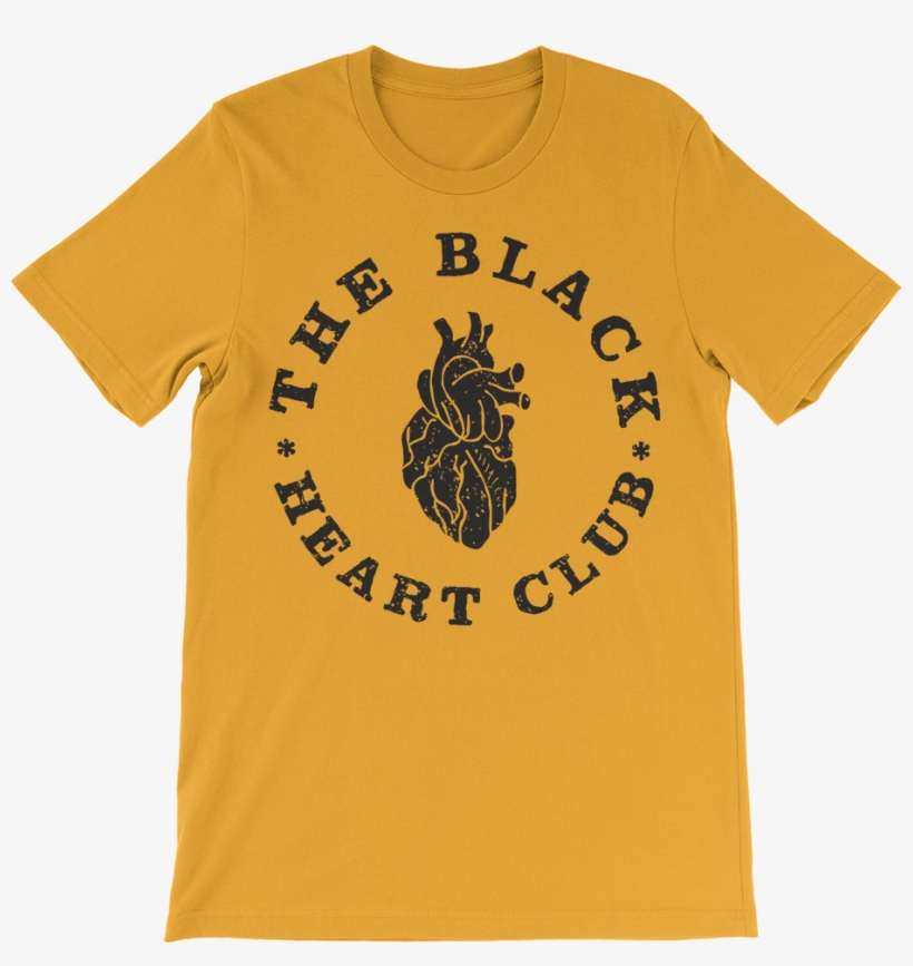 Image Of Black Heart Club - School Funny T Shirt, transparent png download