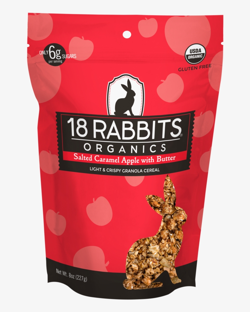 Salted Caramel Apple Granola Cereal - 18 Rabbits Organic Granola Bar, Fig, Cranberry, transparent png download
