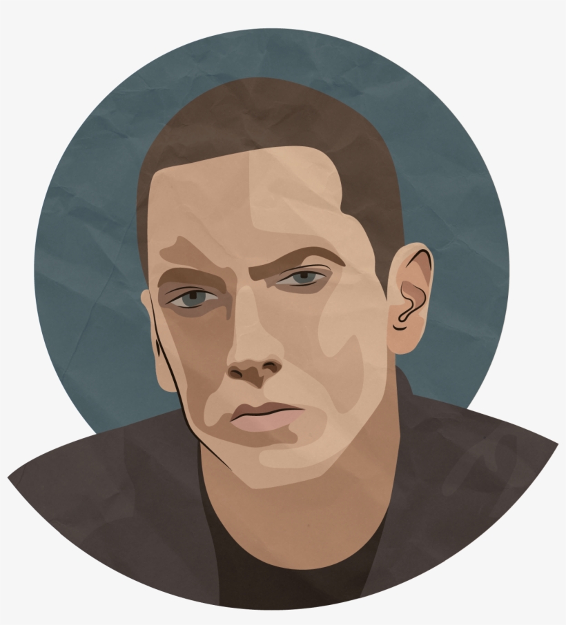 Eminem Portrait Work Of Art Rapper - Eminem, transparent png download