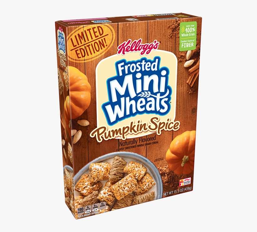 Kellogg's® Frosted Mini-wheats® Pumpkin Spice Cereal - Kellogg's Pumpkin Spice Frosted Flakes, transparent png download
