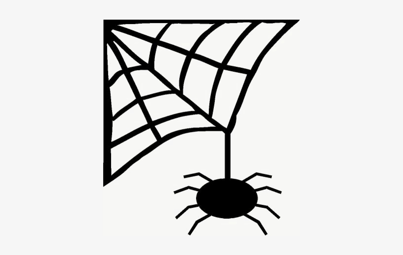 Halloween Spider Web Png Pic - Spider Web To Color, transparent png download