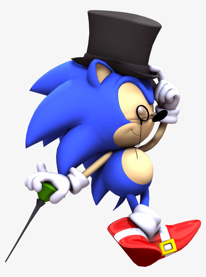 Classy Classic Sonic - Classy Sonic, transparent png download