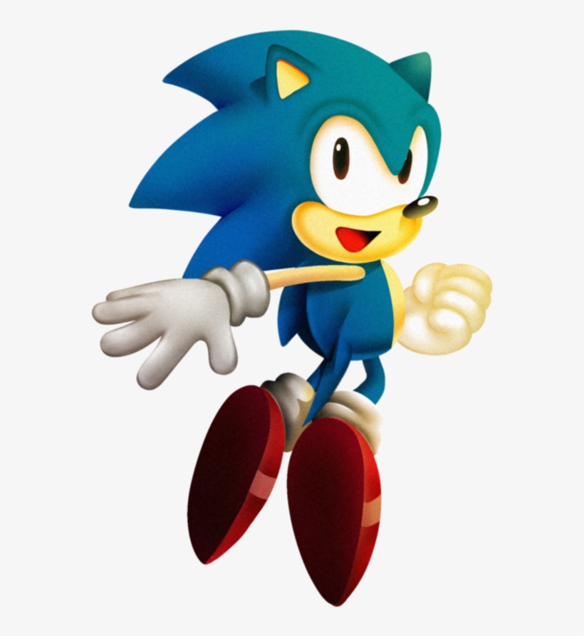 Classic Sonic By Theleonamedgeo On Deviantart - Sonic The Hedgehog, transparent png download