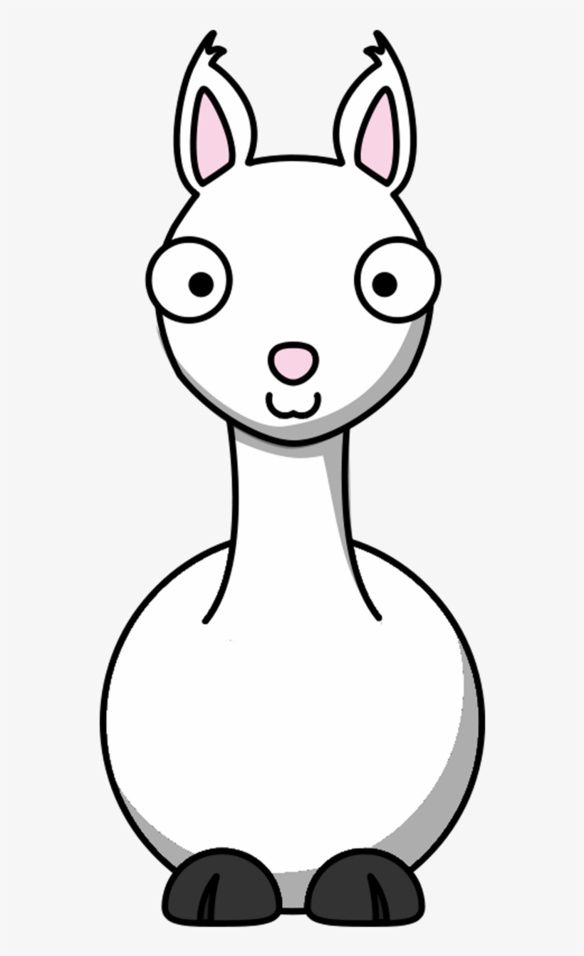 Llama Clipart - Llama Cartoon Coloring Sheets, transparent png download
