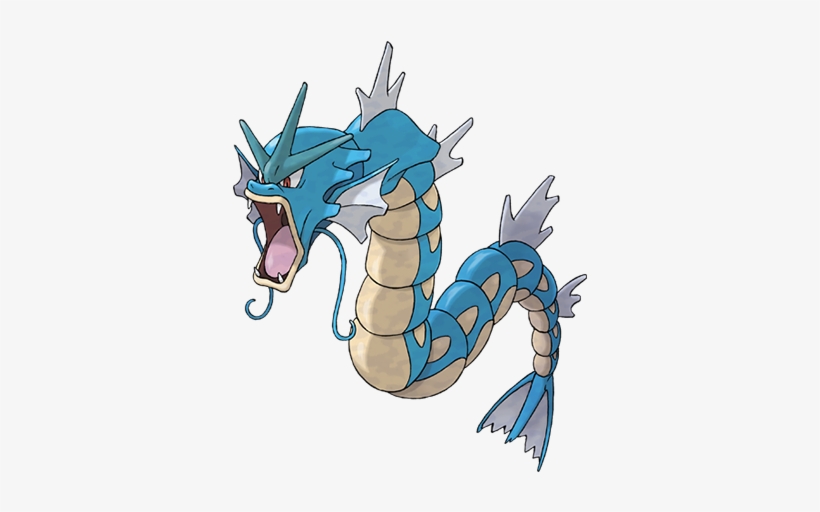 When Magikarp Evolves Into Gyarados, Its Brain Cells - Покемон Гярадос, transparent png download