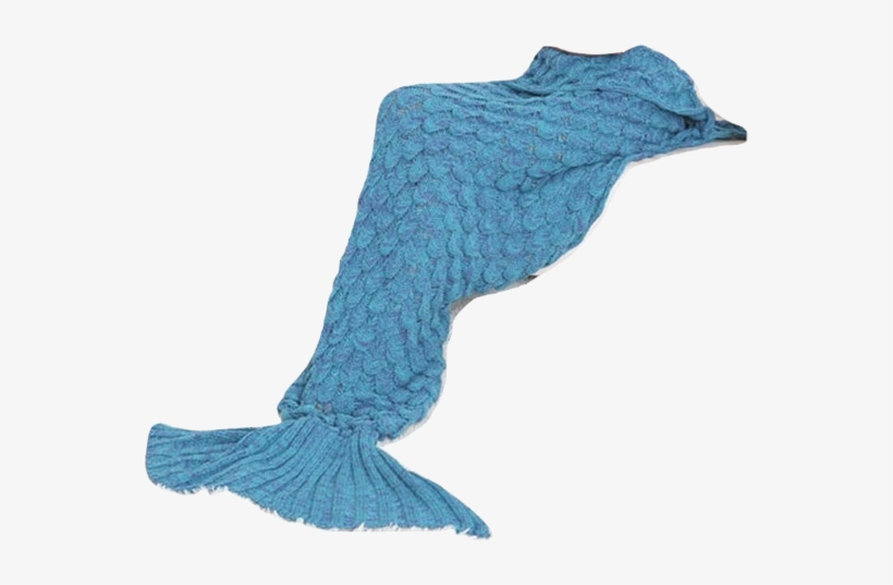 Mermaid - Blanket - Out - Mermaid Blanket Out - Moxeay Knitted Fish Scales Mermaid Tail Blanket, transparent png download